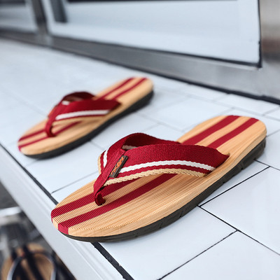 Férfi hétköznapi papucs három színben, lapos talppal