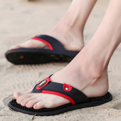 Férfi papucs két színben, fém elemmel