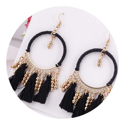 Κομψά γυναικεία σκουλαρίκια με φούντα σε διάφορα χρώματα