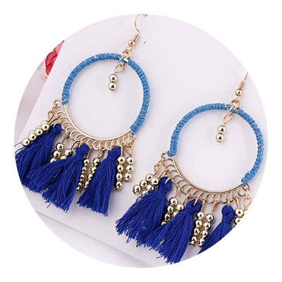 Κομψά γυναικεία σκουλαρίκια με φούντα σε διάφορα χρώματα