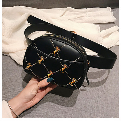 Μοντέρνα έκο δερμάτινη γυναικεία τσάντα με κεντήματα σε διάφορα χρώματα