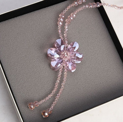 Hosszú női nyaklánc 3D elemmel több színben