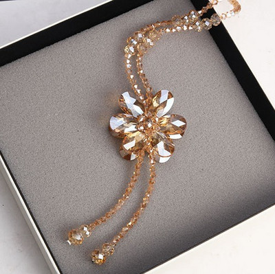 Hosszú női nyaklánc 3D elemmel több színben