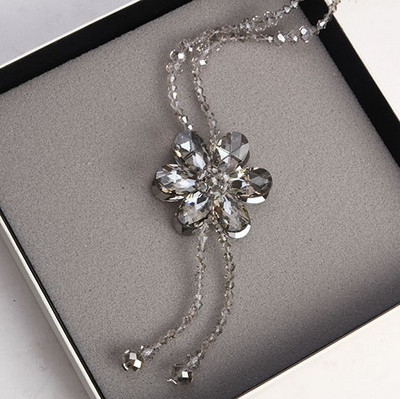 Hosszú női nyaklánc 3D elemmel több színben