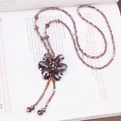 Hosszú női nyaklánc 3D elemmel több színben