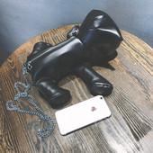 Νέο μοντέλο γυναικεία τσάντα σχήματος σκύλου σε μαύρο χρώμα