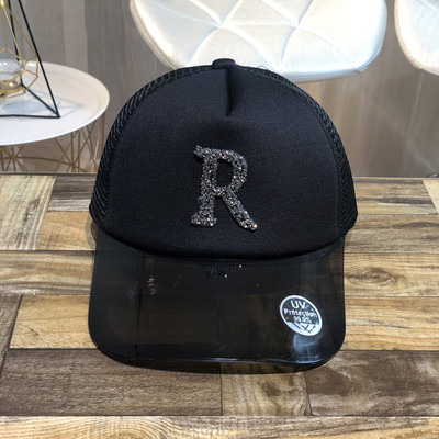 Új modell női sapka átlátszó napellenzővel több színben