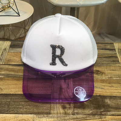 Új modell női sapka átlátszó napellenzővel több színben