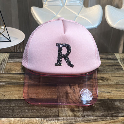 Új modell női sapka átlátszó napellenzővel több színben