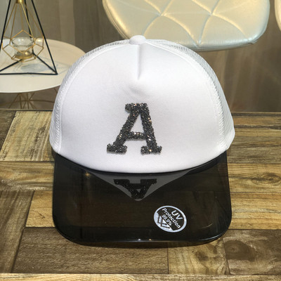 Új modell női sapka átlátszó napellenzővel több színben