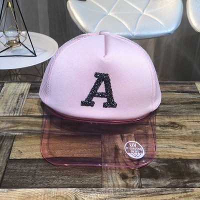 Új modell női sapka átlátszó napellenzővel több színben