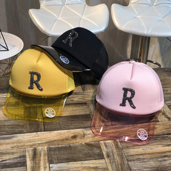 Új modell női sapka átlátszó napellenzővel több színben