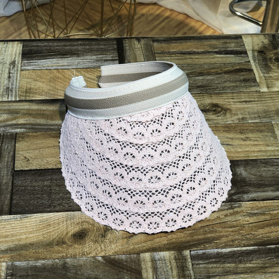 Κομψό γυναικέιο καπέλο με γείσο με δαντέλα σε διάφορα χρώματα