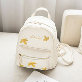 Stílusos női hátizsák két színben hímzéssel