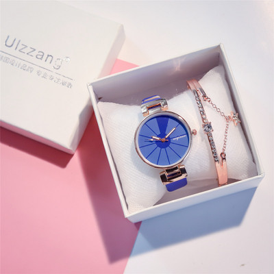 Κομψό γυναικείο ρολόι σε διάφορα χρώματα με βραχιόλι