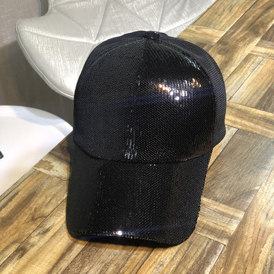 Fényes hatású nyári női sapka több színben