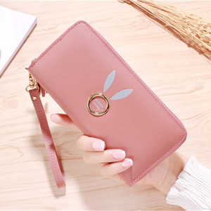 Modern női pénztárca fém elemmel több színben