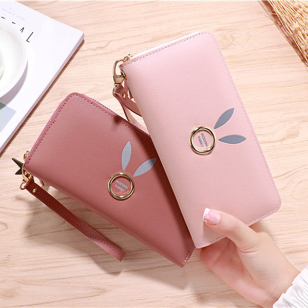 Modern női pénztárca fém elemmel több színben