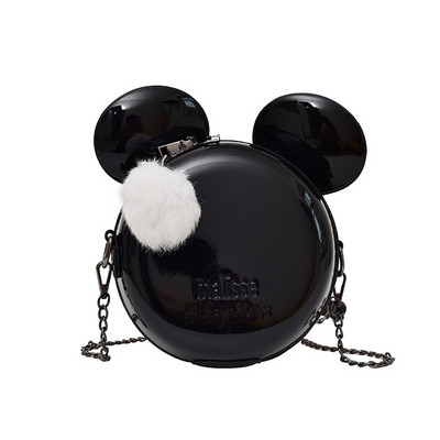 HIT Modern női táska 3D elemmel fekete és piros színben