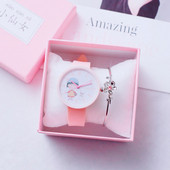 Σύγχρονο γυναικείο ρολόι με βραχιόλι σε πέντε χρώματα