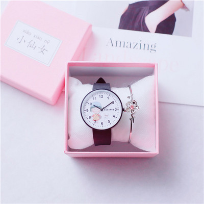 Σύγχρονο γυναικείο ρολόι με βραχιόλι σε πέντε χρώματα