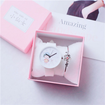 Σύγχρονο γυναικείο ρολόι με βραχιόλι σε πέντε χρώματα