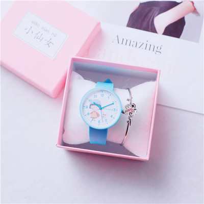 Σύγχρονο γυναικείο ρολόι με βραχιόλι σε πέντε χρώματα