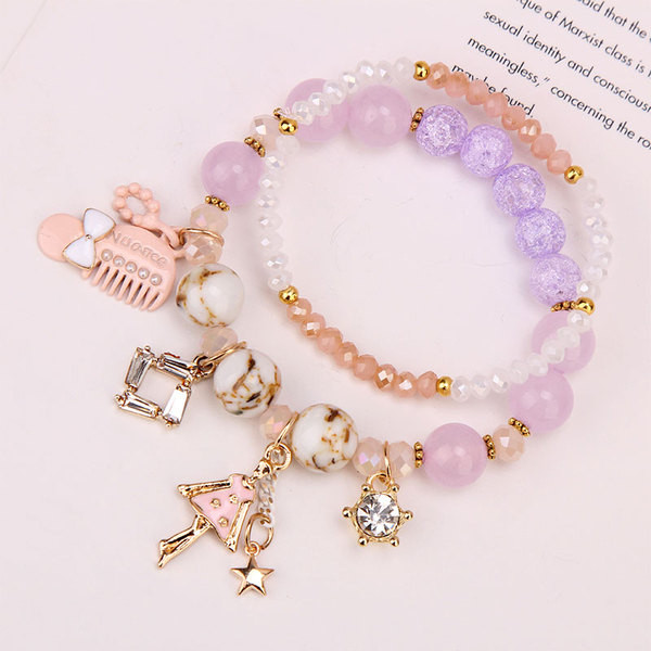 Modern női karkötő medállal három színben