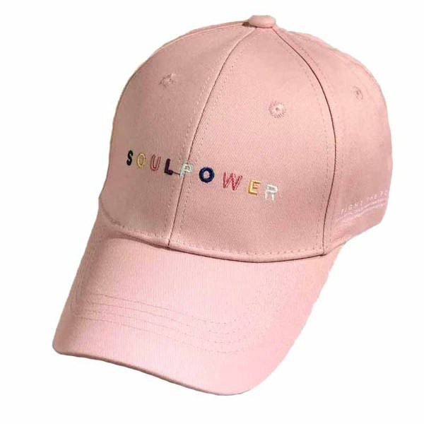 Alkalmi női sapka fekete, fehér és rózsaszín színes felirattal