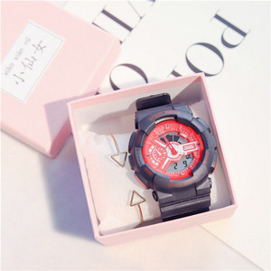 Modern női karóra különböző színekben karkötővel