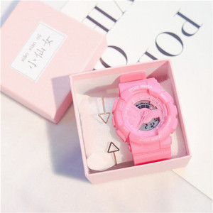 Modern női karóra különböző színekben karkötővel