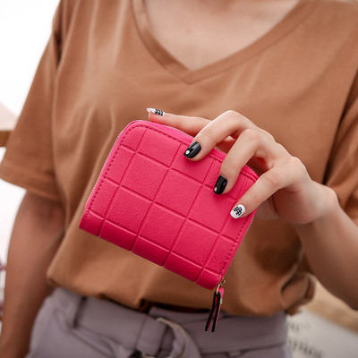 Καθημερινό γυναικείο πορτοφόλι  με φερμουάρ σε διάφορα χρώματα