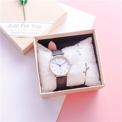Modern női karóra több színben karkötővel dobozában