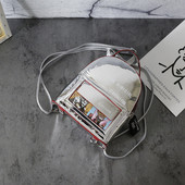 Καθημερινό γυναικείο σακίδιο με κόκκινο, μαύρο και γκρι χρώμα