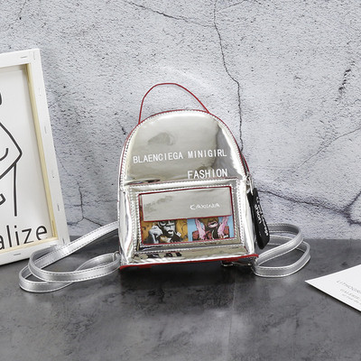 Καθημερινό γυναικείο σακίδιο με κόκκινο, μαύρο και γκρι χρώμα