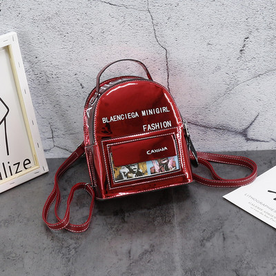 Καθημερινό γυναικείο σακίδιο με κόκκινο, μαύρο και γκρι χρώμα