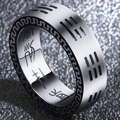 Casual ανδρικό δαχτυλίδι  σε ασημί χρώμα