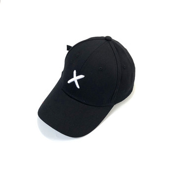 Casual ανδρικό καπέλο  με γείσο με μαύρο και άσπρο  χρώμα