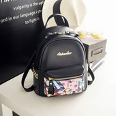 Σύγχρονη γυναικεία τσάντα με τσέπη σε μαύρο χρώμα