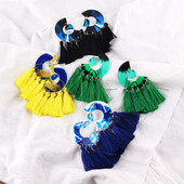 Új bojtos női fülbevaló modell több színben