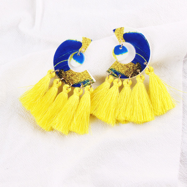 Új bojtos női fülbevaló modell több színben