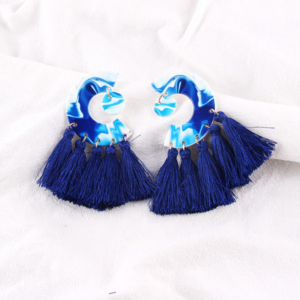 Új bojtos női fülbevaló modell több színben