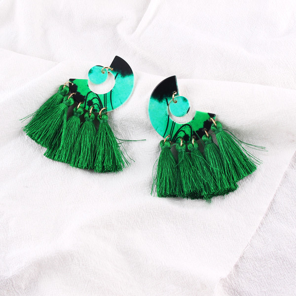 Új bojtos női fülbevaló modell több színben