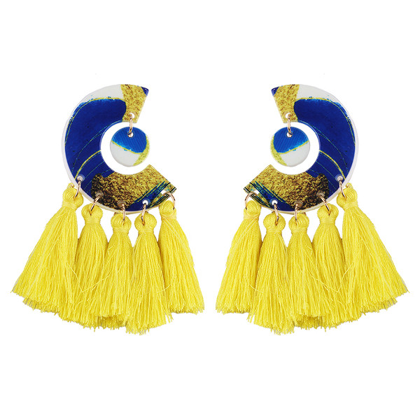 Új bojtos női fülbevaló modell több színben