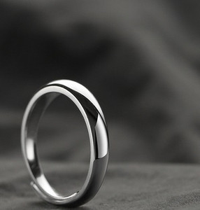 Sima állítható férfi gyűrű ezüst színben