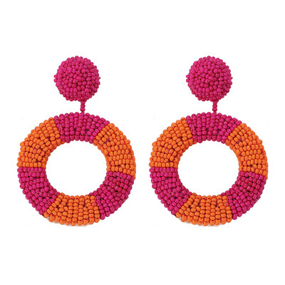 Modern női fülbevaló gyöngyökkel, három színben