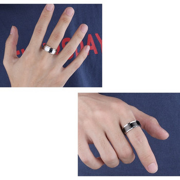 Модерен мъжки пръстен в четири цвята