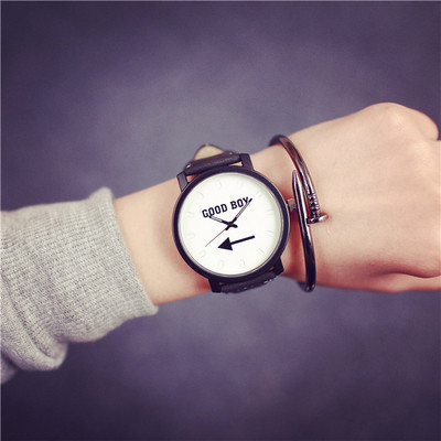 Ρολόγια για ζευγάρια με δερμάτινες λουρίδες σε μαύρο και άσπρο - διάφορα μοντέλα