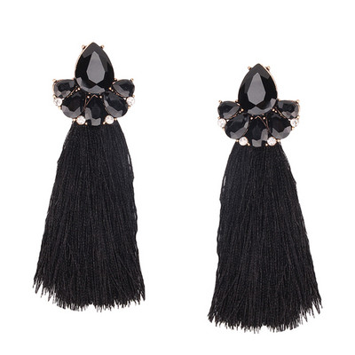 Κομψά γυναικεία σκουλαρίκια σε τέσσερα χρώματα με πέτρες