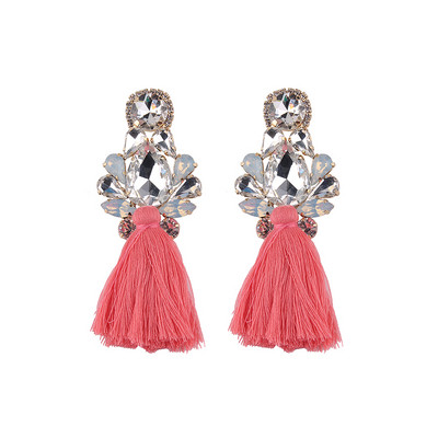 Modern női fülbevaló különböző színekben és színes kövekkel